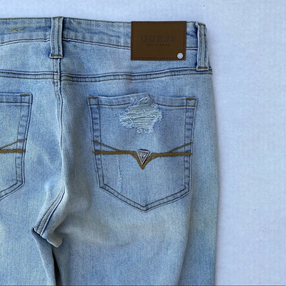 New Guess Slim Destroyed Men's Jeans SZ 34 - Picture 5 of 6